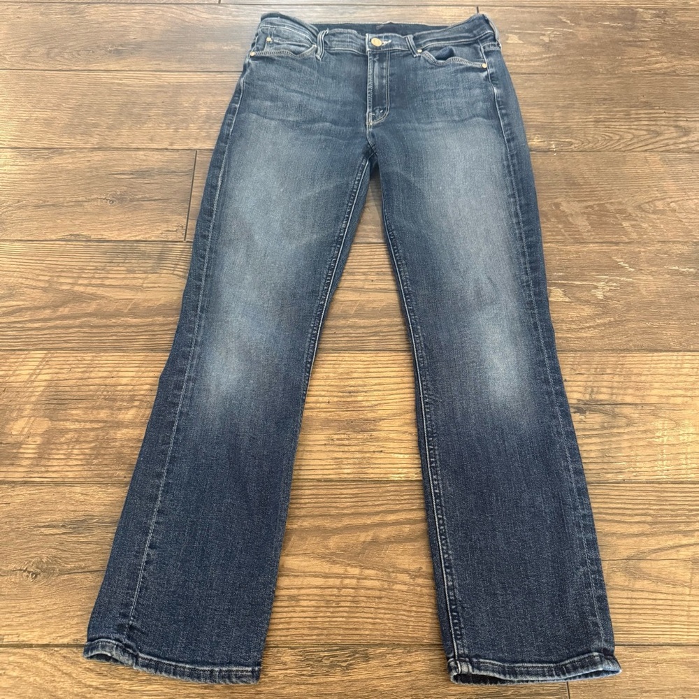 MOTHER Women's Ankle & Cropped Jeans - Dark Blue